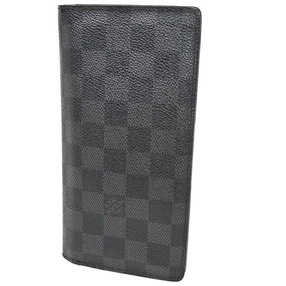 LOUIS VUITTON Portefeuille Brazza Bifold Wallet Damier Graphite - Picture 1 of 15